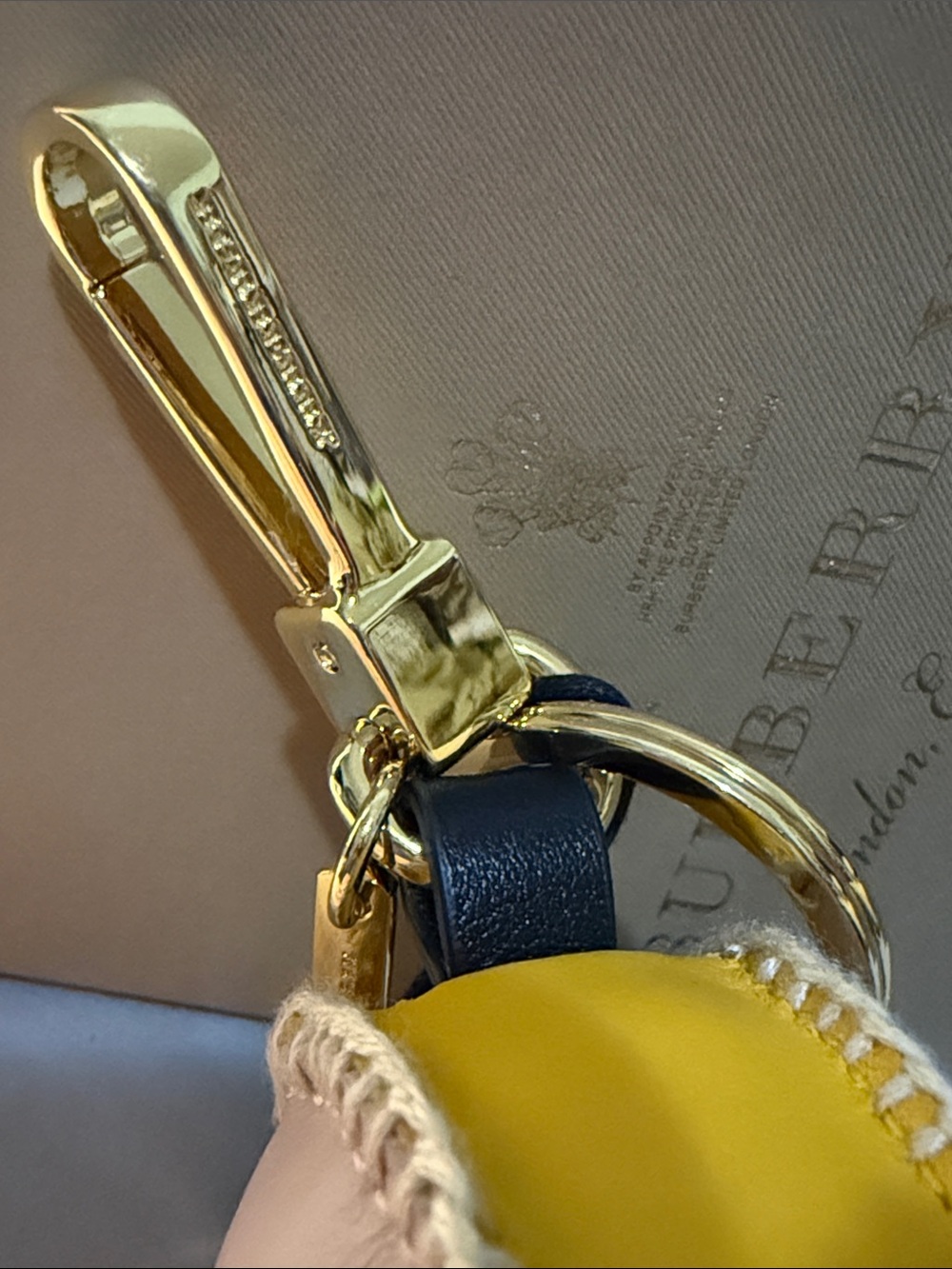 NWT Burberry Derek The Bird leather bag charm and keyring NWB - Picture 9 of 13